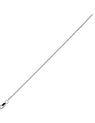 Sterling Silver Rhodium Plated Diamond Cut Rope Chain (1.4mm)