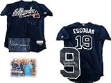 Yunel Escobar Autographed / Signed 2009 Game Used Atlanta Braves Jersey