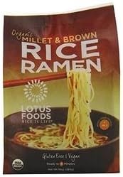 Lotus Foods Organic Rice Ramen Noodles Millet And Brown Rice (Pack of 6)