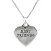 Sterling Silver Best Friend Heart Necklace