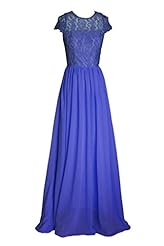 Plus Size A-line Short Sleeves Lace Chiffon Evening Dress/Bridesmaid Dress/Prom Dress  with a Brush/Sweep Train 