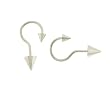 Stainless Steel Dangling Hook with Spike - 18G - Body Piercing / Earrings / Eyebrows- Sold as a Pair Stainless Steel Dangling Hook with Spike - 18G - Body Piercing / Earrings / Eyebrows- Sold as a Pair