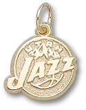 Utah Jazz Logo 3/8" Gold Plated Charm/Pendant