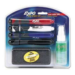 Childrens Toyshop  Toys : EXPO 87091 Sanford EXPO Grip Dry Erase Marker Starter Set, Chisel Tip, Assorted, 3/Set