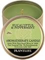 Eucalyptus & Peppermint 100% Essential Oil Aromatherapy Candle- 24 hr. burn time