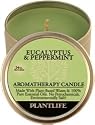 Eucalyptus & Peppermint Aromatherapy Candle- made with 100% pure essential oils- 24 hr burn time