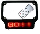 Scrolling LED Motorcycle License Plate Frame