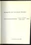 Elements of Nuclear Physics