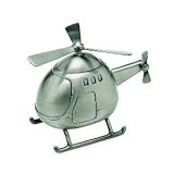 HELICOPTER BANK - HELICOPTER BANK, PEWTER FINISH.