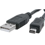 CB-USB5 CB-USB6 USB Cable Cord for Olympus Camedia / Camera, MJU, Stylus 1000, 1010, 1020, 1030 SW, 1040, 1050 SW, 1060, 1070, 1200, 500, 5000, 550 WP, 600, 700, 7000, 7020, 7040, 710, 720 SW, 725 SW, 730, 740, 750, 760, 770 SW, 775 SW, 780, 790 SW, 795 SW, 800, 810, 820, 830, 840 SW, 850 SW, 9000, 9010, Tough 3000, 6000, 6010, 6020, 7030, 8000, 8010, Verve S, TG-310, TG-320, TG-610, TG-805, TG-810, TG-820 - 4.5 Feet black - Hi-Tech Dealz®