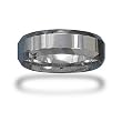 Tungsten Carbide 7mm Men's Ring with Faceted Edge