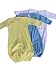 3 PACK American Apparel 4083 Infant Baby Rib Long Sleeve Gown
