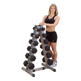 Body Solid GDR44 6 Pair Vertical Dumbbell Rack