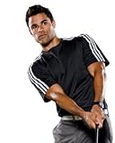adidas Golf Mens ClimaLite 3-Stripes T-Shirt - WHITE/BLACK - S