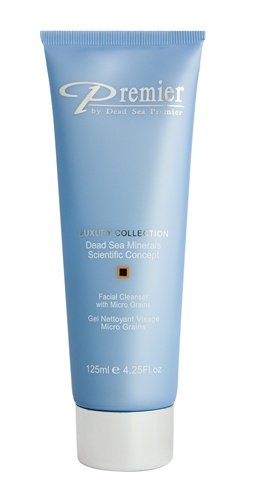 Premier Dead Sea Luxury Facial Cleanser with Micro Grains, 4.25-Fluid Ounces