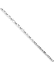 .925 Sterling Silver 2mm Half Round Box Chain