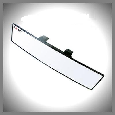 RAZO RG21 Convex Black Frame Wide Angle Rear Mirror