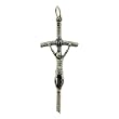 Small Crucifix - Pope John Paul II - Pendant - 1 and 3/4in. Height - IMPORTED FROM ITALY