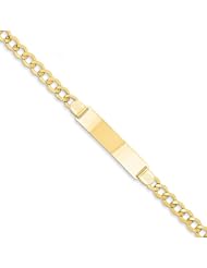 14k Yellow Gold 7in Curb Link 5.9mm ID Bracelet. Metal Wt- 6.28g