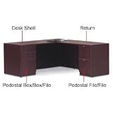 3 Drawer Pedestal In Mahogany - Executive Modular Furniture