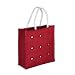 Grehom Gift Bag Small - Mirrors Red; Decorated with small pieces of glass mirror encased in embroidery; Made of eco-friendly Hessian; Beautiful Gift