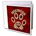 Doreen Erhardt Cat Breed Collection - Balinese Love Cat Breed in Cheetah Print and Red - Greeting Cards-12 Greeting Cards with envelopes