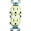 Leviton Tamper Resistant Duplex Receptacle in Almond.