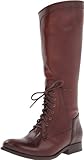 FRYE Women's Melissa Riding Lace, Redwood Smooth Vintage Leather, 6.5 M US