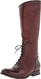 FRYE Women's Melissa Riding Lace, Redwood Smooth Vintage Leather, 6.5 M US