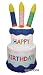 6 Foot Inflatable Happy Birthday Cake with Candles