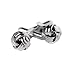Classic Woven Silver Knot Cufflinks with Presentation Box