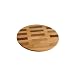Italian Multi-Wood Round Moving Table