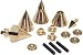 Electronics : Dayton DSS4-G Gold Speaker Spike Set 4 Pcs.