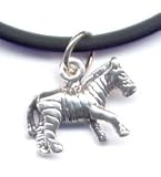 10 Zebra Black Ankle Bracelet Sterling Silver Jewelry