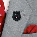 Pomeranian Black Pin