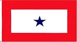 Blue 1 Star Service "Son In Service" MILITARY Flag - 3 foot by 5 foot Polyester (NEW)