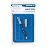 (Price/EA)Cutting Mat Set,W/Art Knife & Extra Blades,3mm Thick,5x7