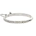 Eve's Addiction Diamond Cut Sterling Silver Baby Bangle