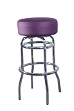 Review Walker Edison CHJB03PR / Round Top Barstool (Set of 2) - Purple