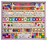 Melissa & Doug Deluxe Wooden Stringing Beads with over 200 beads