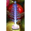 USB Christmas tree - Multi-colored LED, white plastic & fiber optics, 34cm