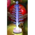 USB Christmas tree - Multi-colored LED, white plastic & fiber optics, 34cm