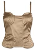 STRETCH SILK COTTON SATIN BUSTIER