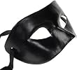 Black V Venetian Mask Mardi Masquerade Halloween Costume