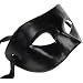 Black V Venetian Mask Mardi Masquerade Halloween Costume