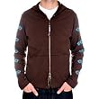 KU long sleeve zipped hoody