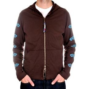 KU long sleeve zipped hoody