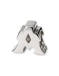 Reflections (tm) Sterling Silver Letter A Pandora Compatible Bead / Charm