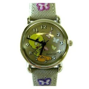 Armitron Looney Tunes Tweety Bird Watch With Butterflies