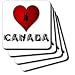I Love Canada - 2 - Set Of 4 Ceramic Tile Coasters